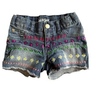 Cat & Jack Girls Denim Shorts- 5T